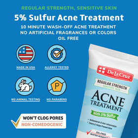 De La Cruz back label details benefits and safe formulation