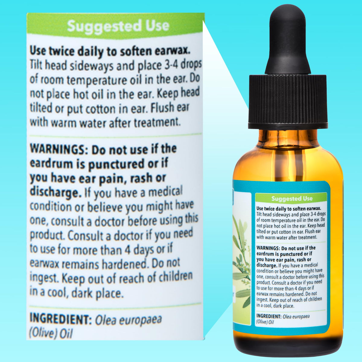 De La Cruz bottle staged in bathroom cabinet for everyday use