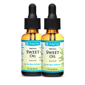 De La Cruz front packaging showing two bottles and clear benefit