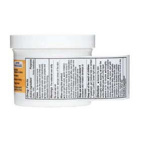 De La Cruz jar on bathroom shelf suggesting everyday grooming use