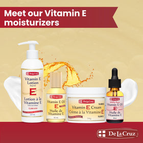 De La Cruz bottle next to ruler showing 8 fl oz size and travel-friendly benefit