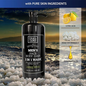 Dead Sea Collection label details highlighting Dead Sea minerals and scent