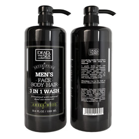 Dead Sea Collection bottle in modern bathroom evoking refined woody scent
