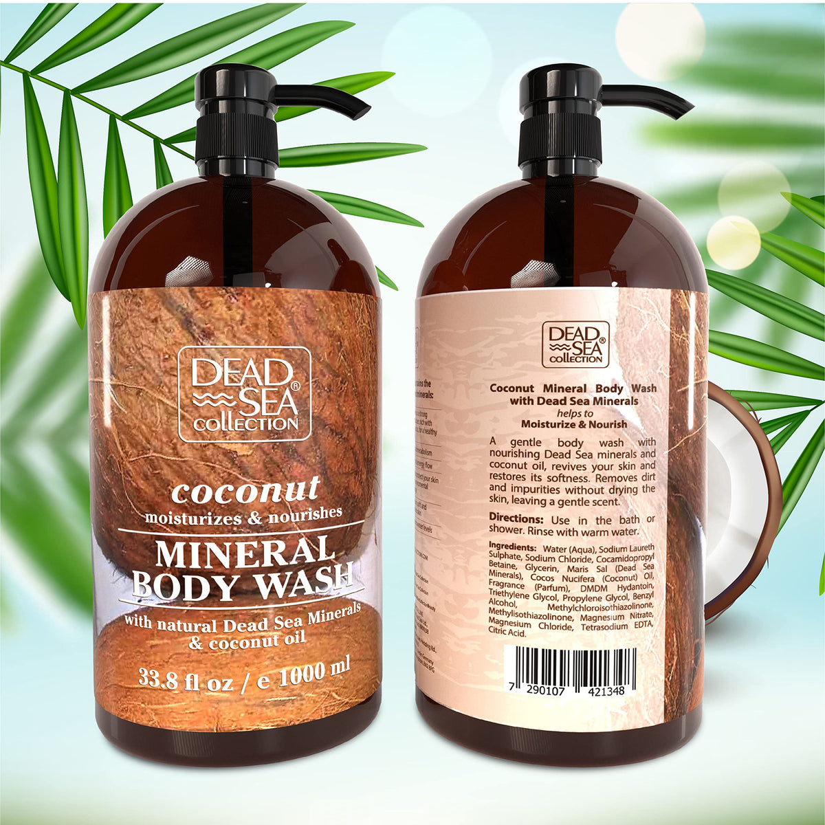 Dead Sea Collection bathroom lifestyle scene for relaxing coconut-scented shower