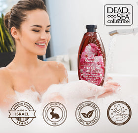 Dead Sea Collection label and ingredients view emphasizing mineral-enriched formula benefit