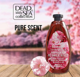 Dead Sea Collection texture close-up of foaming bath oil showing rich moisturizing lather