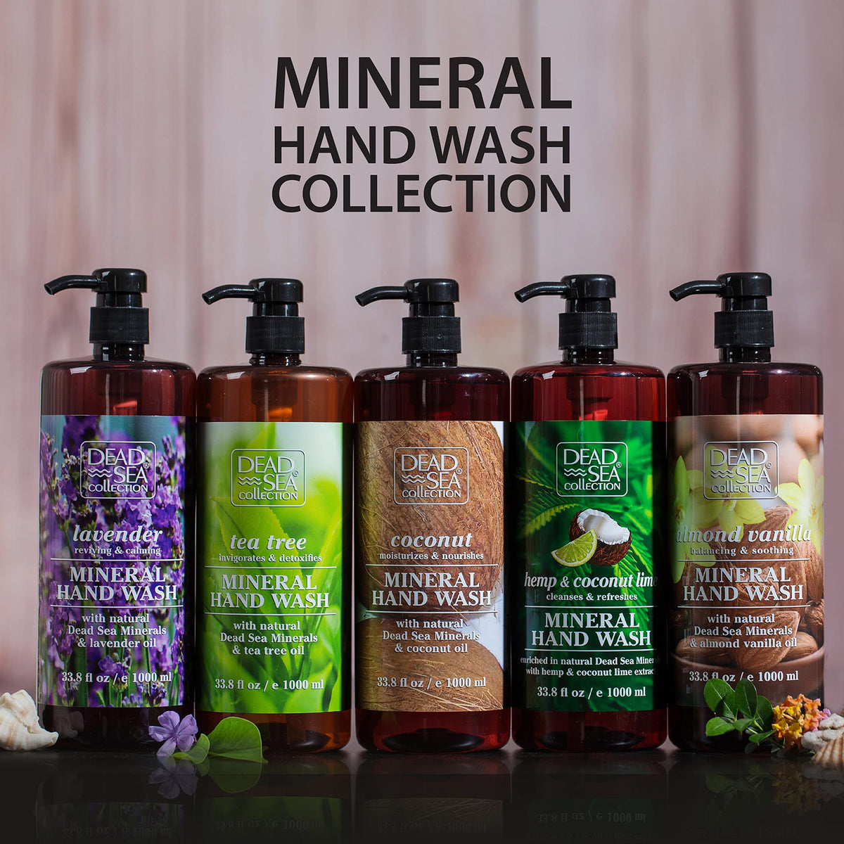 Dead Sea Collection bottle on kitchen counter for practical everyday use
