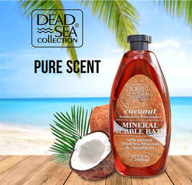 Dead Sea Collection coconut ingredient shot showing natural oil for hydration