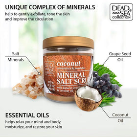 Dead Sea Collection open jar texture showing smooth moisturizing scrub