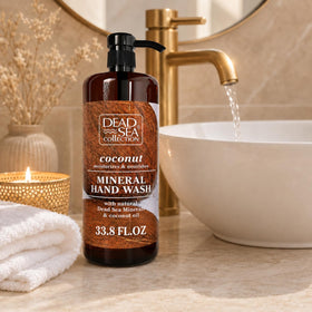 Dead Sea Collection soap foam texture close-up illustrating gentle lather