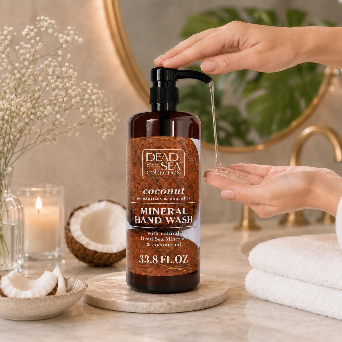 Dead Sea Collection two bottles side-by-side showing total 67.6 fl oz value