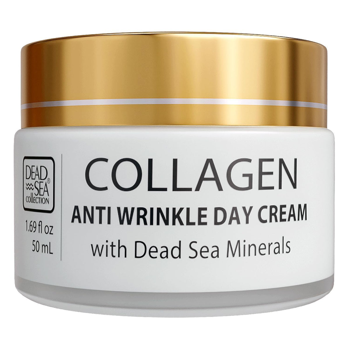 Dead Sea Collection front jar shot showing packaging and hydration benefit