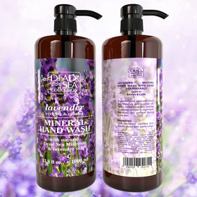 Back label of Dead Sea Collection bottle showing ingredients and directions