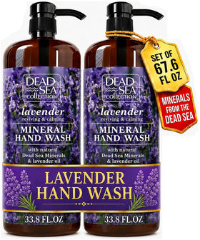 Dead Sea Collection front label showing lavender scent and volume benefit