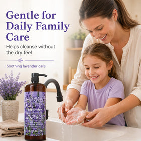 Close-up lather of Dead Sea Collection soap showing gentle foam benefit
