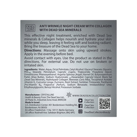 Dead Sea Collection night cream on bedside table illustrating evening routine benefit