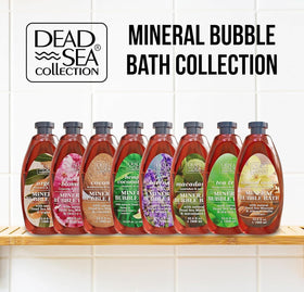 Dead Sea Collection lifestyle spa bathroom setup for relaxing home soak