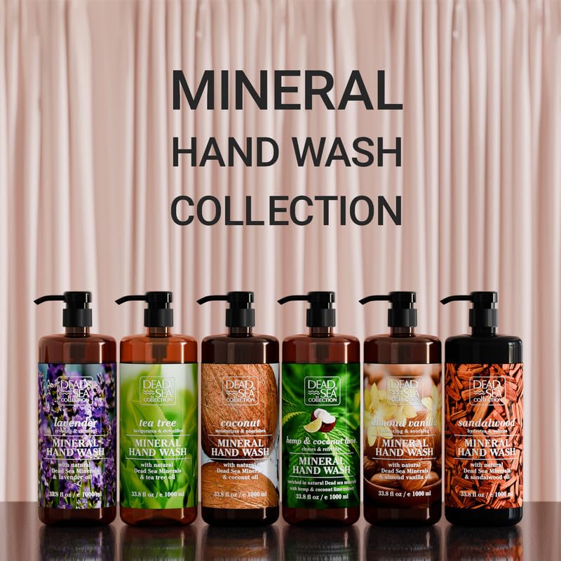 Dead Sea Collection texture drop on hand showing hydrating, softening formula