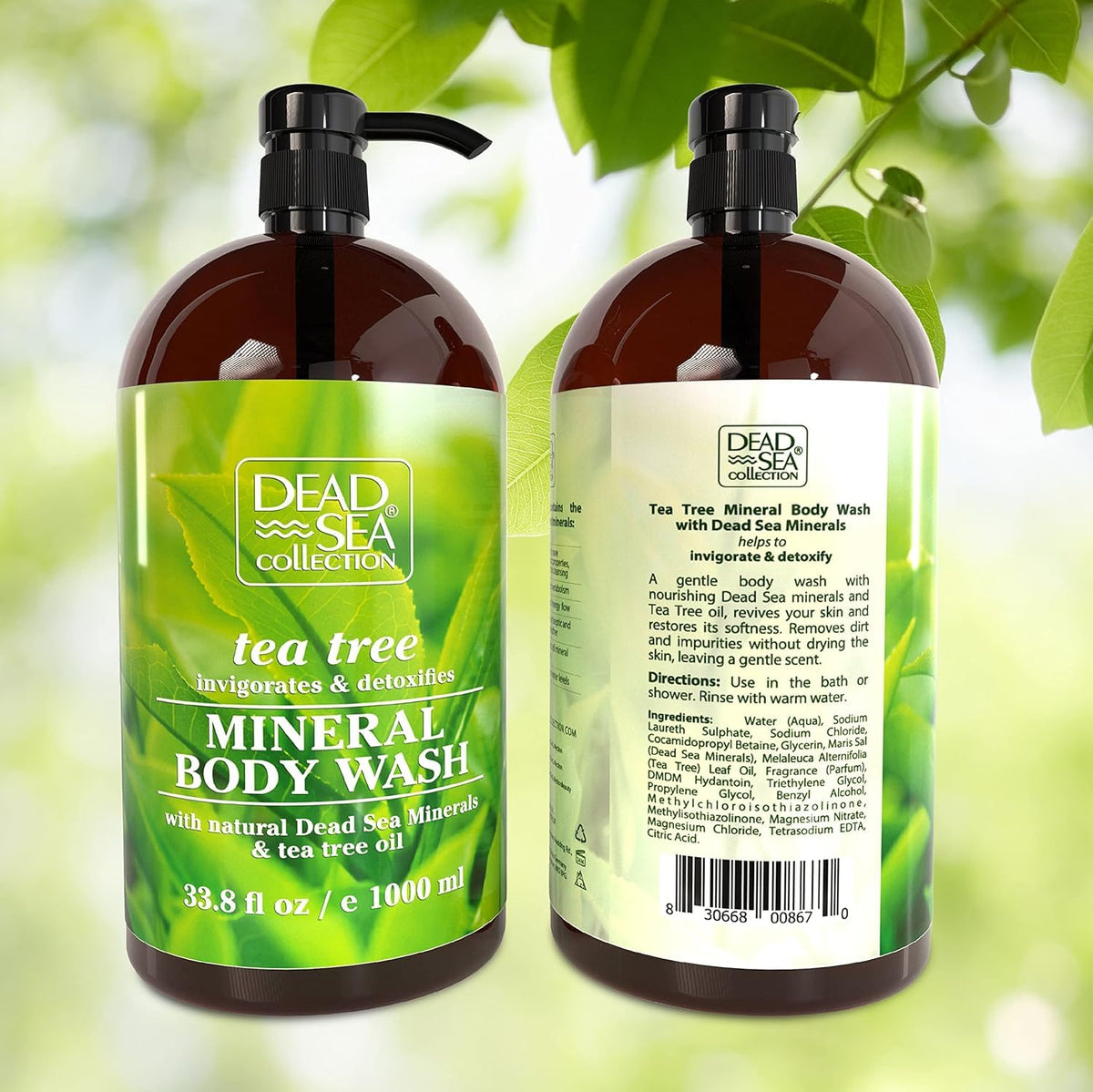 Dead Sea Collection size comparison with common items showing value pack volume