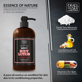 Dead Sea Collection cream texture swirl demonstrating lightweight, fast-absorbing formula