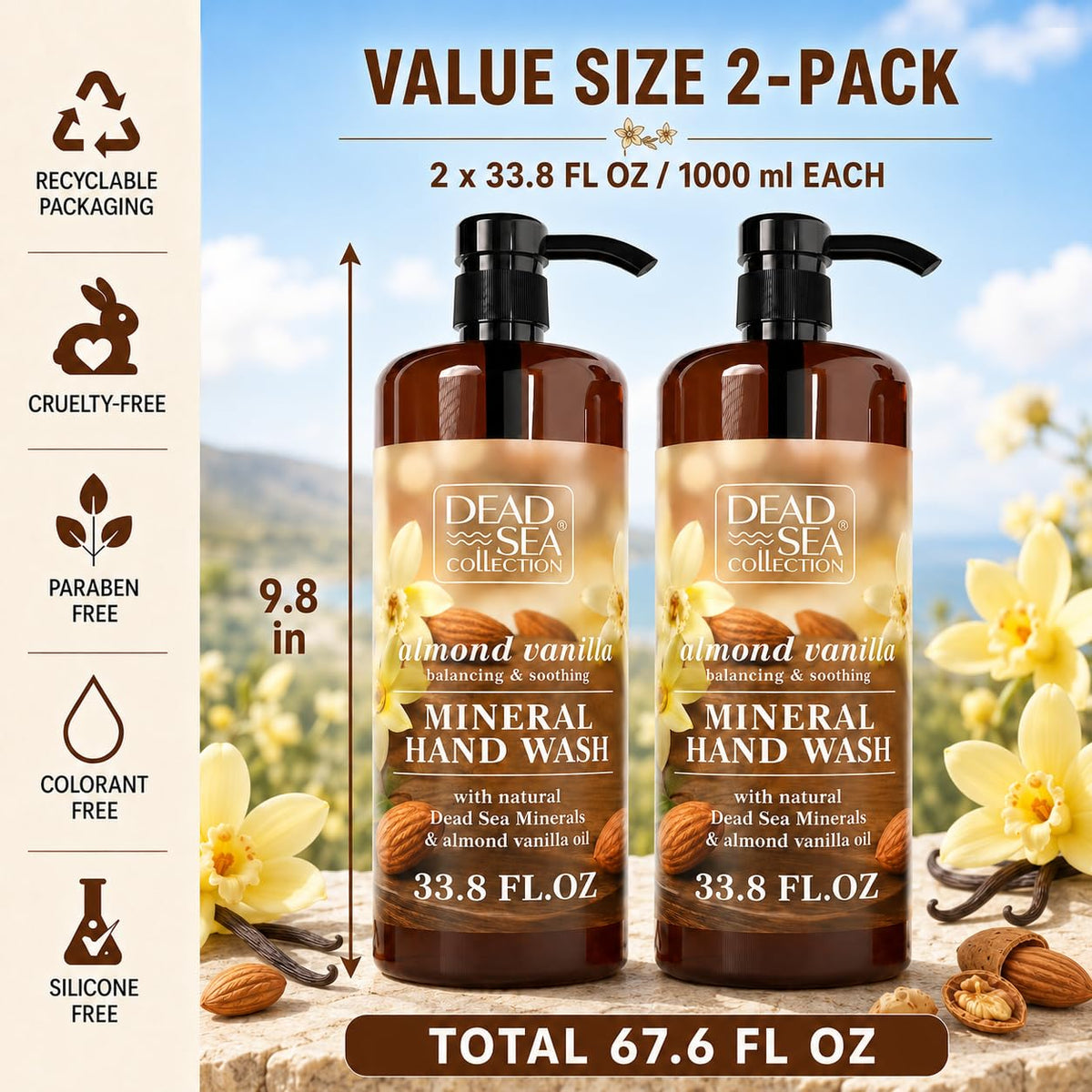Dead Sea Collection creamy lather texture highlighting gentle moisturizing action
