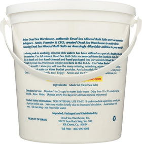 Dead Sea Warehouse label detail showing mineral list and ingredient clarity