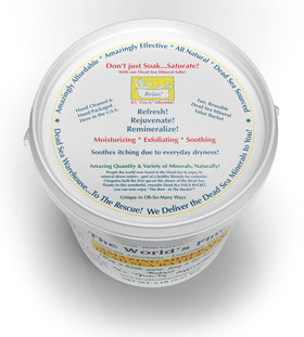 Dead Sea Warehouse bath view with salts dissolving providing mineral soak