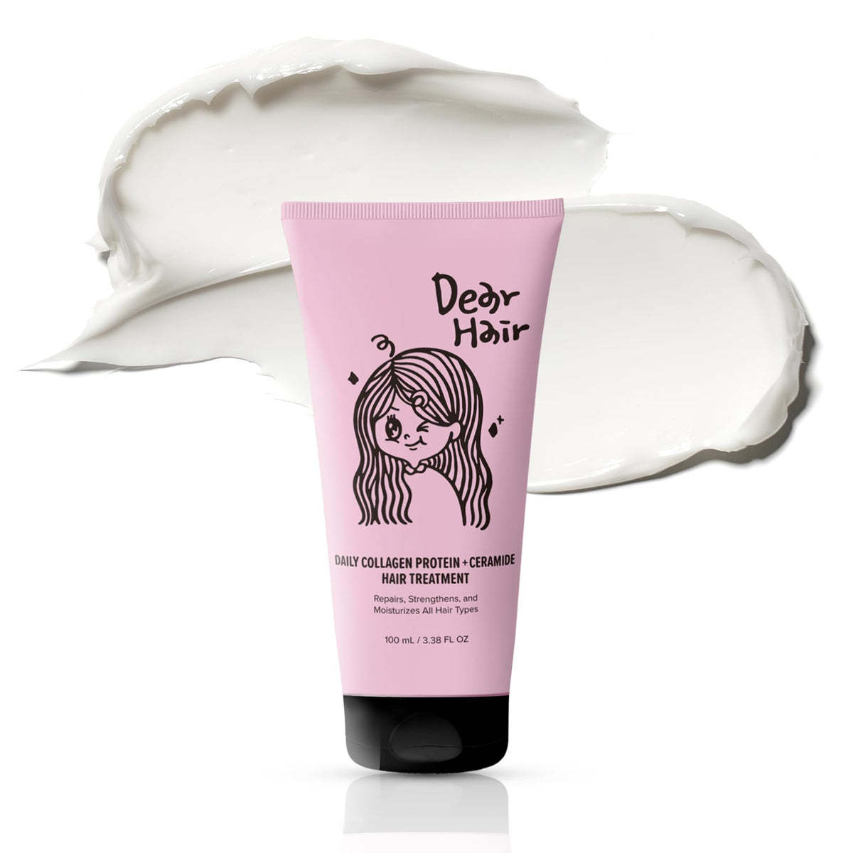 DEAR HAIR front packaging showing 100ml jar and product name for clear identification