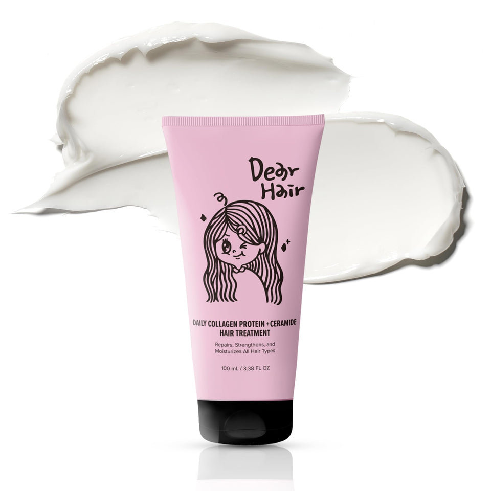 DEAR HAIR front packaging showing 100ml jar and product name for clear identification