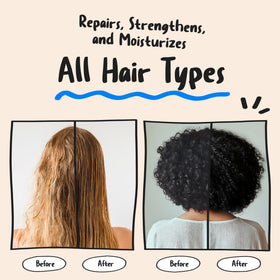 DEAR HAIR ingredient label photo showing collagen, pea protein and ceramide benefits