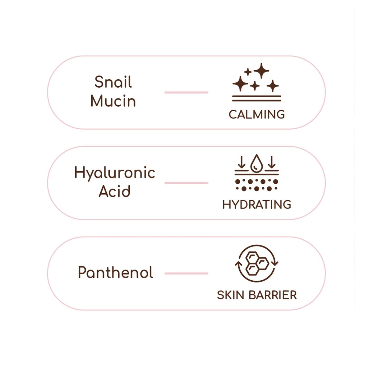DEARBOO snail mucin droplets close-up highlighting nourishing boost