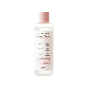 DEARBOO front bottle of Glass Skin Snail Toner showing clean packaging and hydration benefit