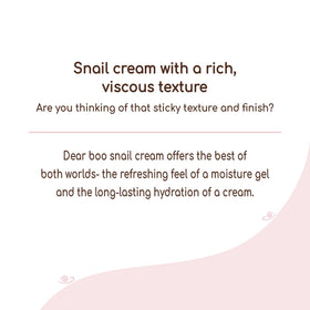 DEARBOO cream being applied to skin demonstrating smooth glide