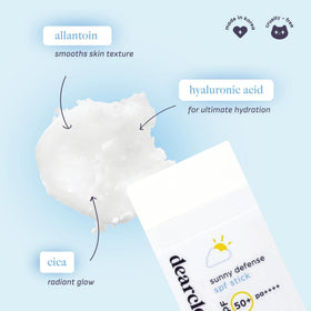 dearcloud application on cheek demonstrating easy blending benefit