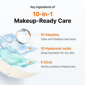 DearKlairs before and after comparison illustrating brighter even skin tone potential