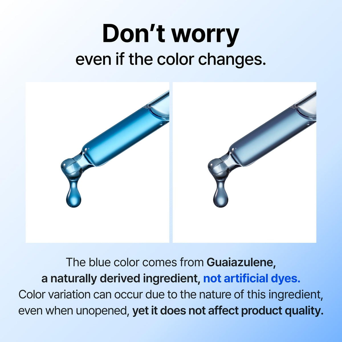 DearKlairs illustrative before and after visuals, shows improvement in marks