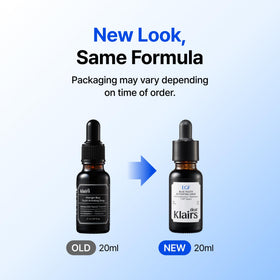 DearKlairs bottle on bathroom counter, lifestyle calm and daily routine ease