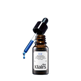 DearKlairs front packaging showing compact travel serum and benefits