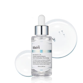 DearKlairs bottle front view showing clean packaging and gentle brightening benefit