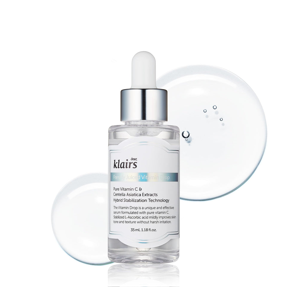 DearKlairs bottle front view showing clean packaging and gentle brightening benefit