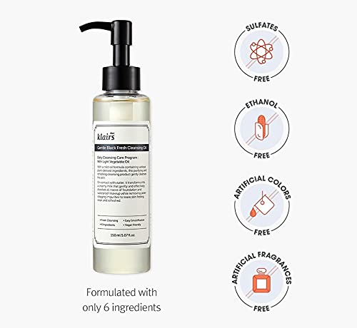 DearKlairs emulsified milky rinse on skin showing easy removal benefit