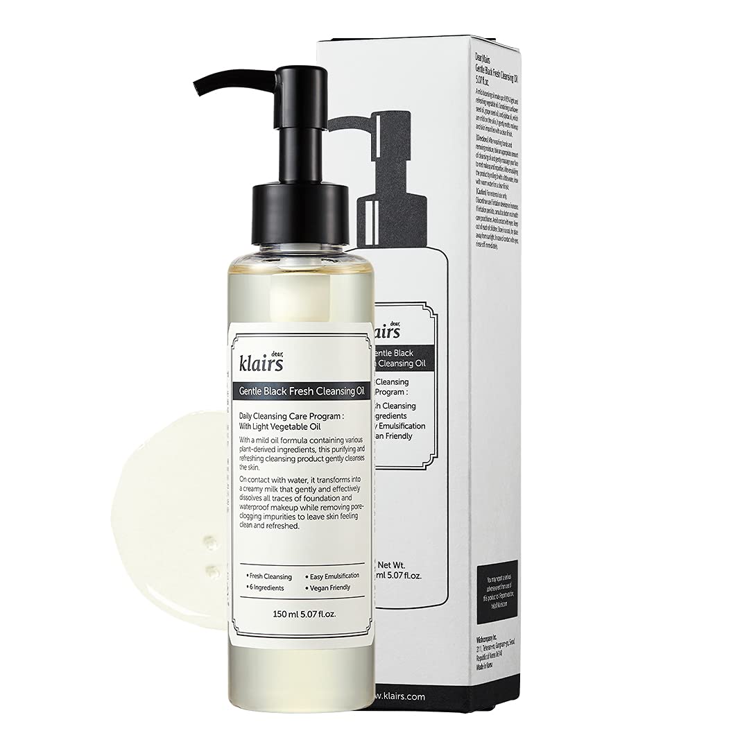 DearKlairs bottle front view showing clean label and travel benefit