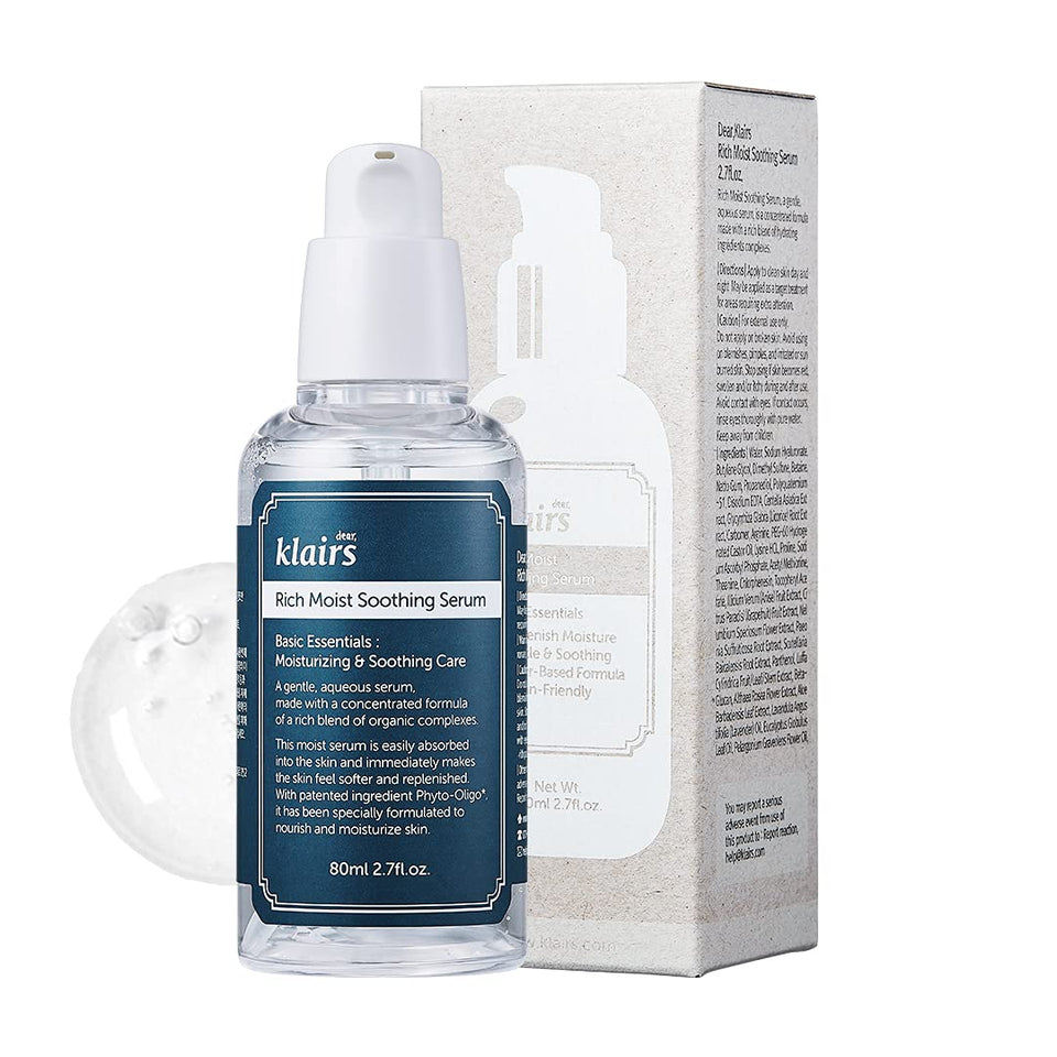 DearKlairs front bottle view showing product design and calming hydration