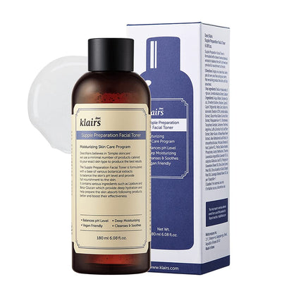 DearKlairs bottle front view showing clean label and volume benefit
