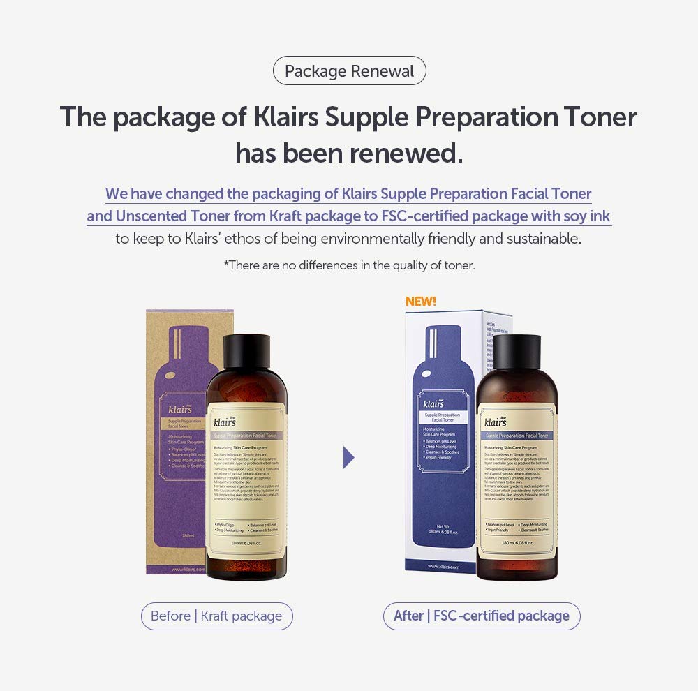 DearKlairs toner among other skincare demonstrating layering routine benefit