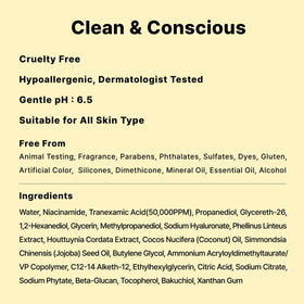 DearMYDEW application on face demonstration showing non-greasy finish benefit