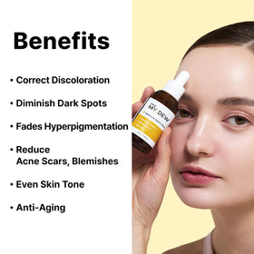 DearMYDEW label ingredients detail focusing on 5% tranexamic acid and niacinamide benefit
