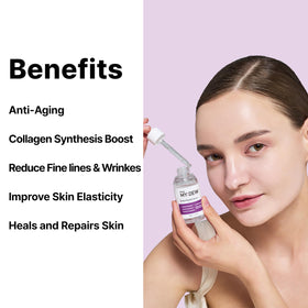 DearMYDEW serum texture droplet demonstrating lightweight hydrating finish