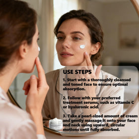 DEBAIY on bathroom shelf in routine setting conveying daily use