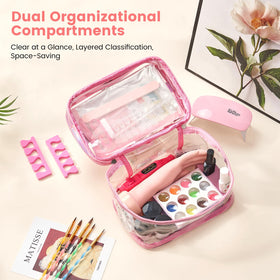 Deciniee finished nail looks lifestyle image showing sparkly manicures created with kit materials
